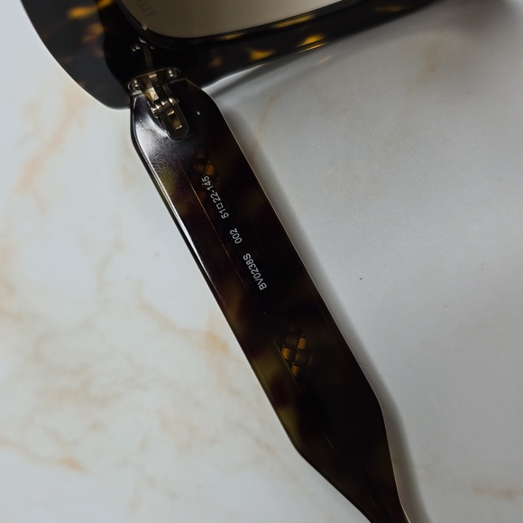 Bottega Veneta Oversized Square Tortoise Sunglasses New With Case And Cloth - Picture 8 of 15